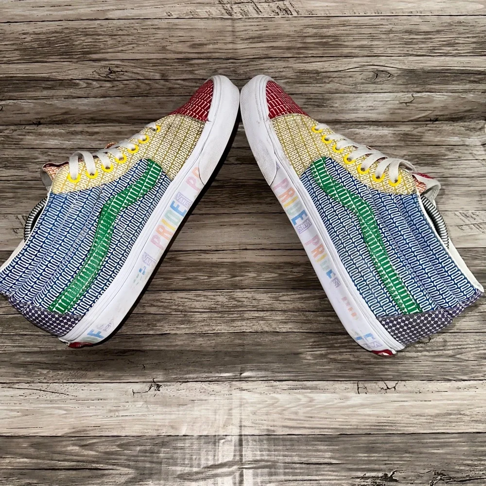Vans Sk8 Hi Sneakers Mens Pride Month Skateboard Shoe Chukka High Top Size 11 - Picture 7 of 13